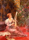 Lute Canvas Paintings - The Lute Player